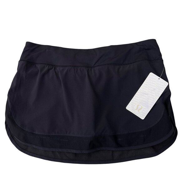 Lululemon Hotty Hot Skirt in Black Size 10 NEW! Run Running Skirt - Picture 5 of 15